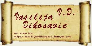Vasilija Dikosavić vizit kartica